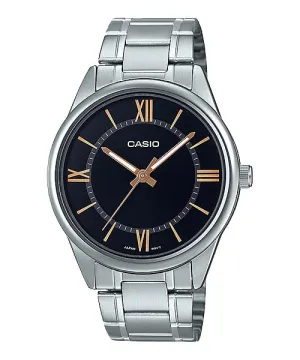 Reloj casual correa de Acero inoxidable MTP-V005D-1B5