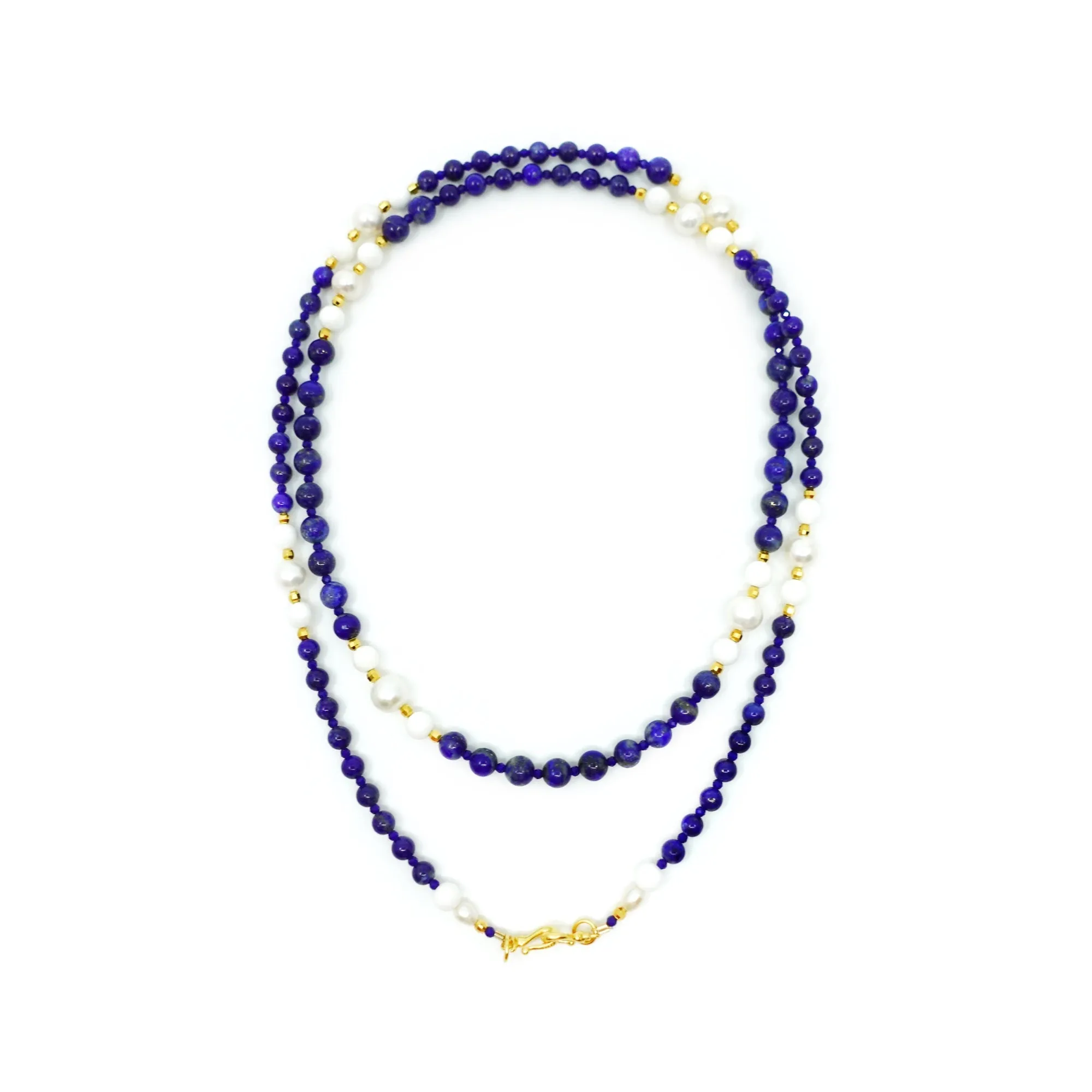 Return to Origin Lapis Tassel Pendant Necklace