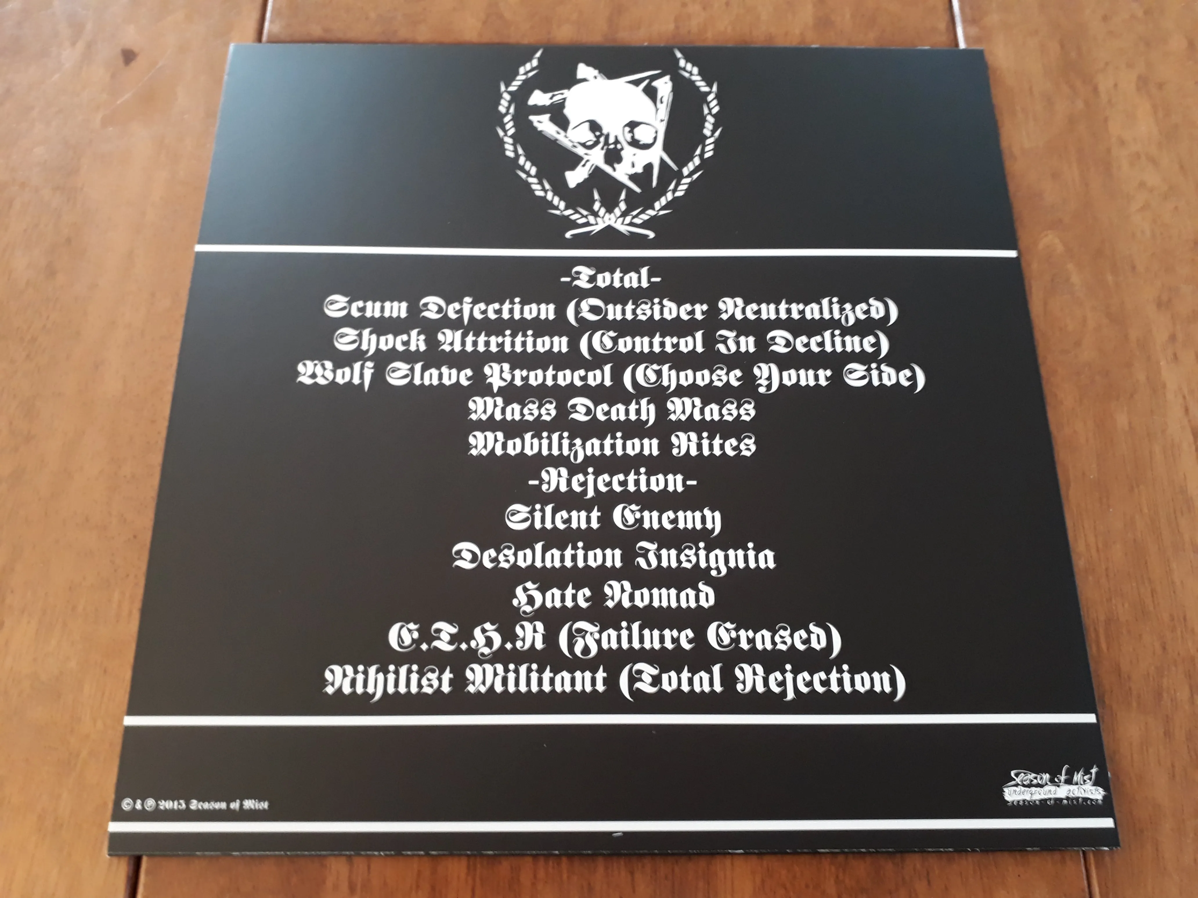 REVENGE - Behold.Total.Rejection BLACK VINYL