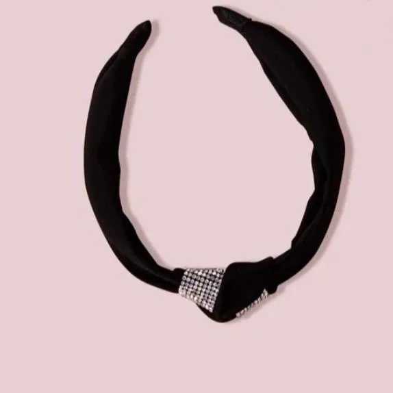 Rhinestone Knot Hair Hoop