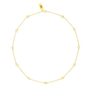 Rian Necklace 16" - Gold