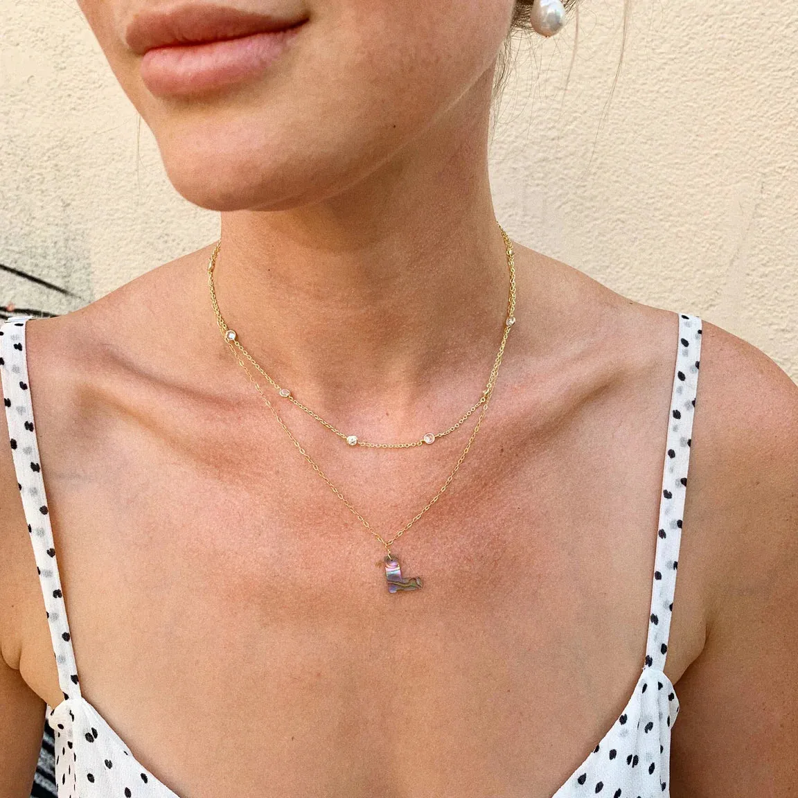 Rian Necklace 16" - Gold