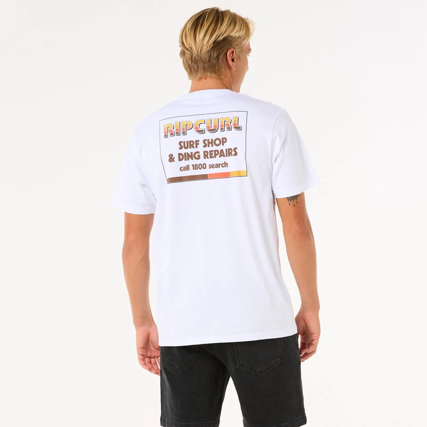 Rip Curl Surf Revival Ding Repair Tee White