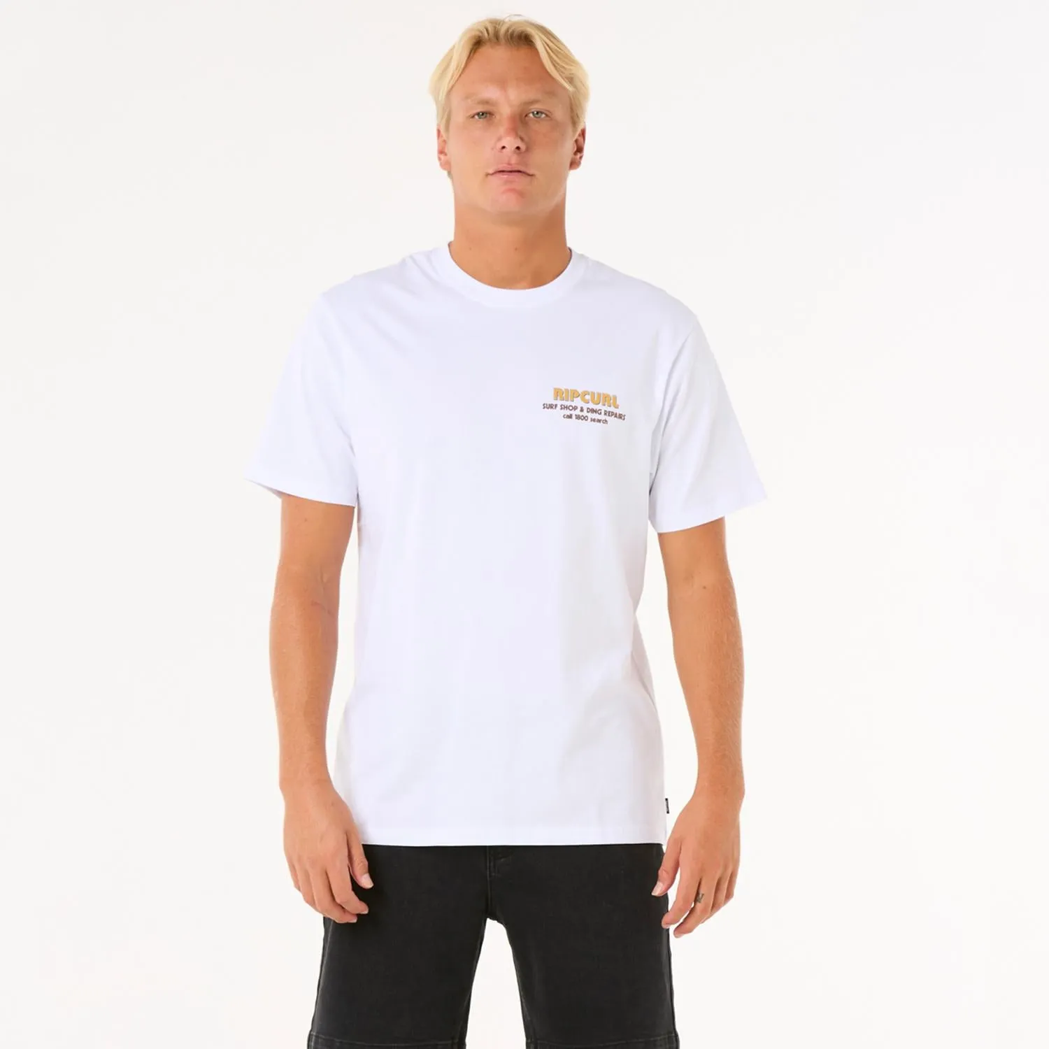 Rip Curl Surf Revival Ding Repair Tee White