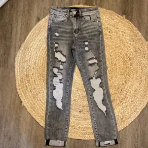 Risen Grey Relaxed Denim