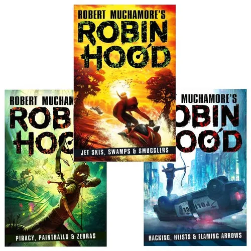 Robin Hood Series 3 Books Collection Set By Robert Muchamore (Zebras, Hacking Heists)