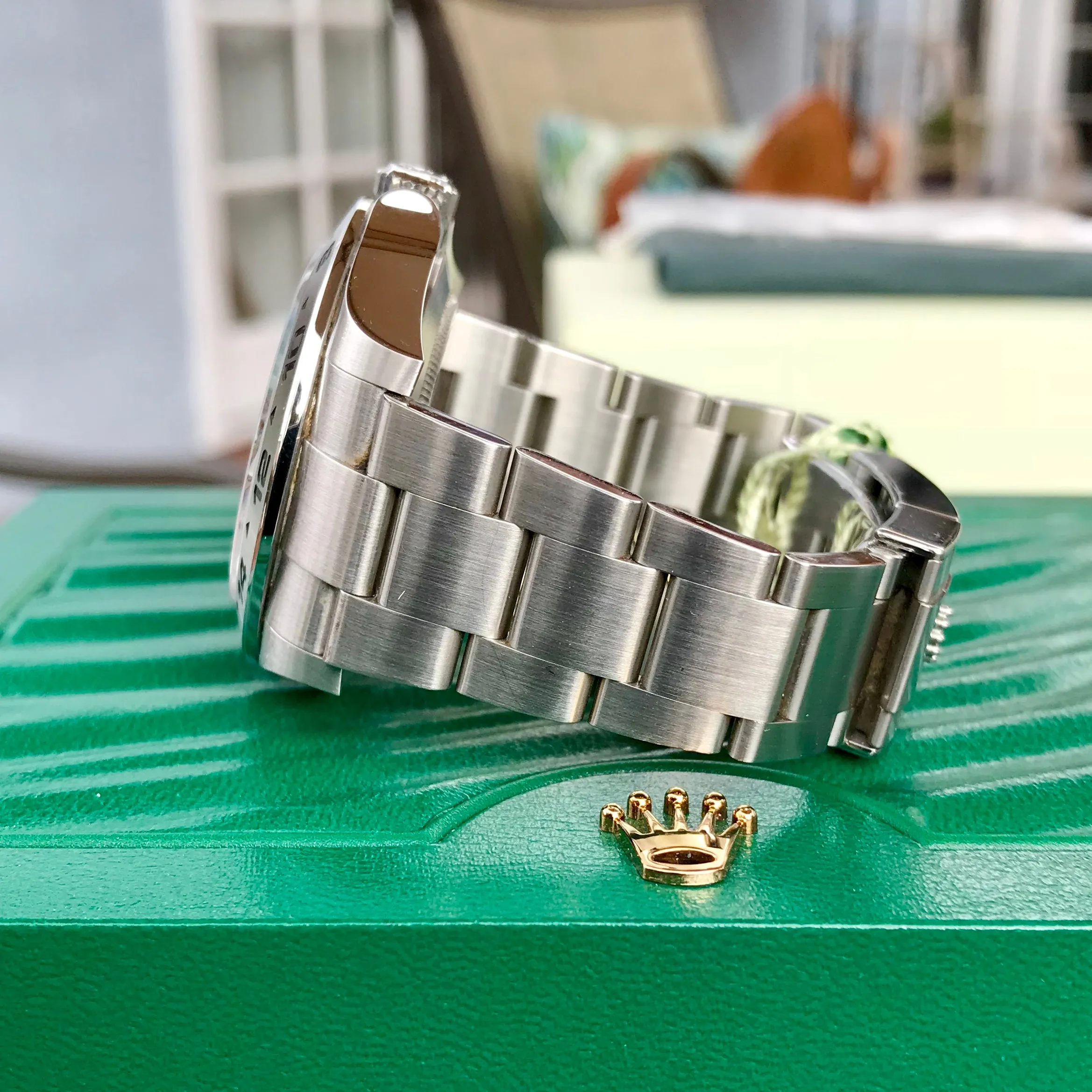 Rolex Explorer II 216570 White GMT Oyster Stainelss Steel Wristwatch Box & Papers Random Serial