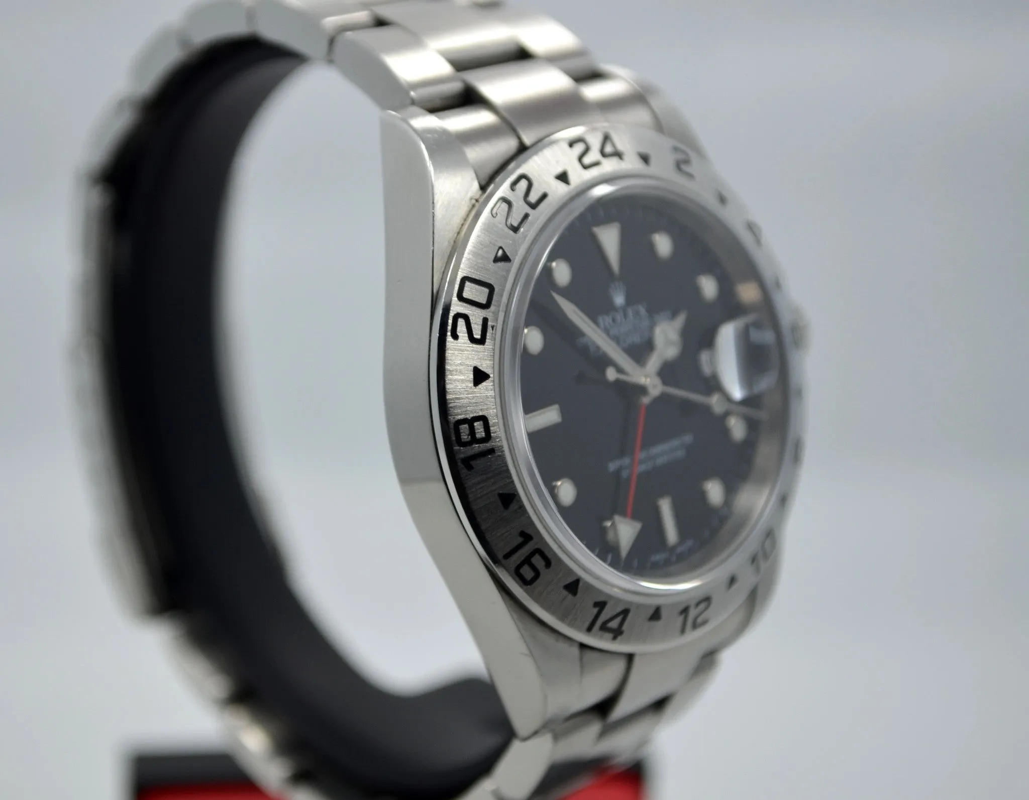 Rolex Explorer II Steel GMT 16570 Automatic Wristwatch "Z" Series Box Papers