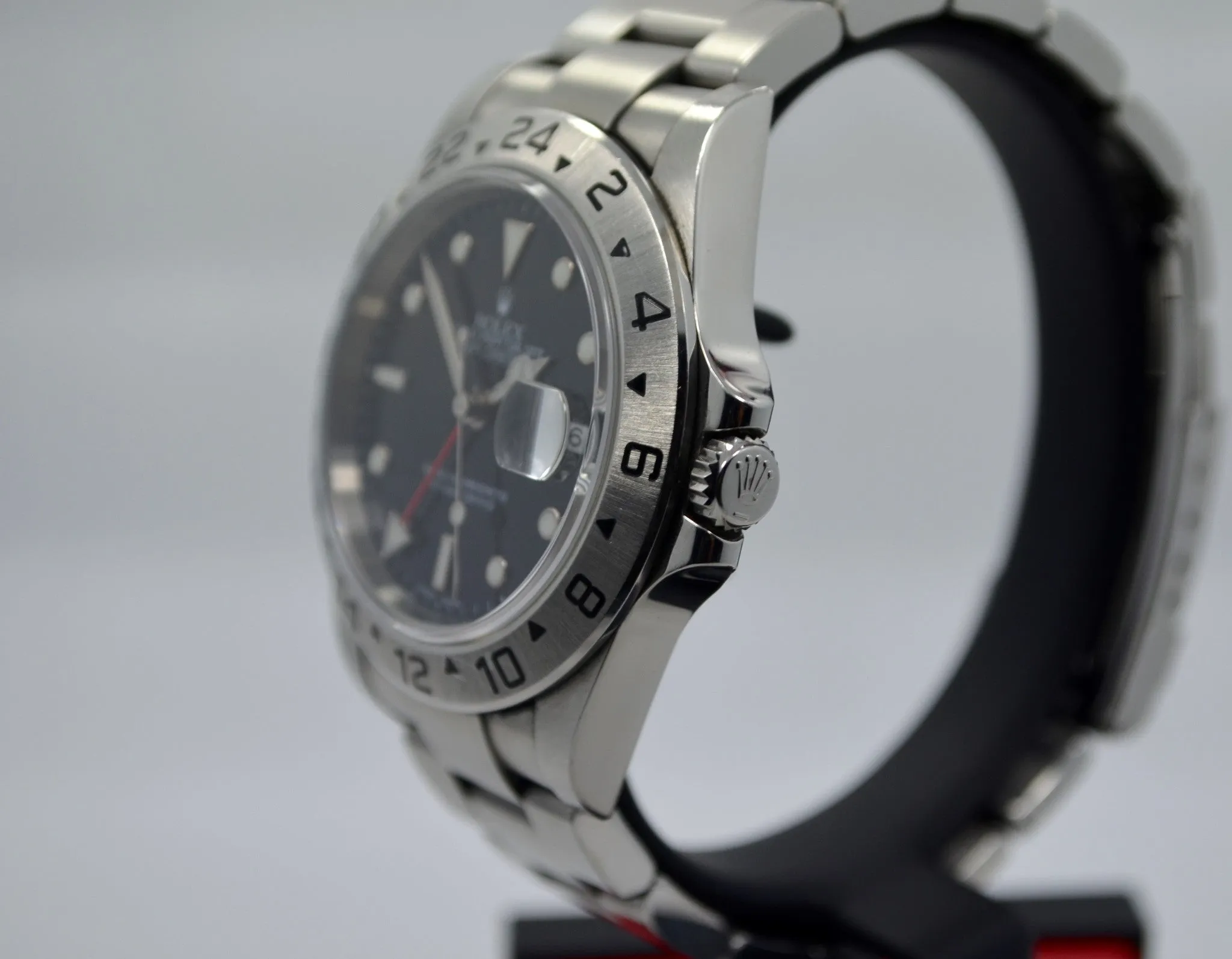 Rolex Explorer II Steel GMT 16570 Automatic Wristwatch "Z" Series Box Papers