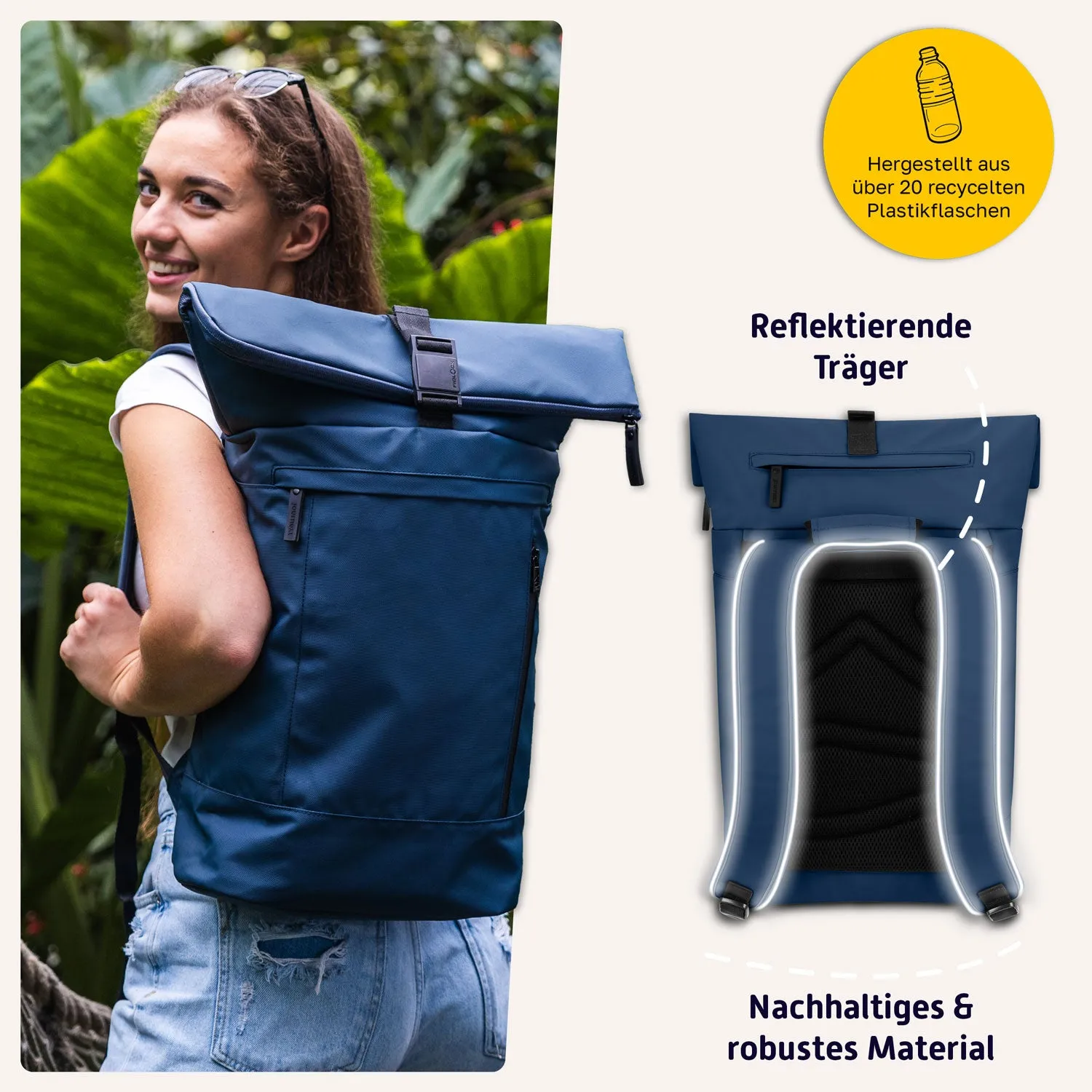 Rolltop Rucksack "NEW TIMELESS"