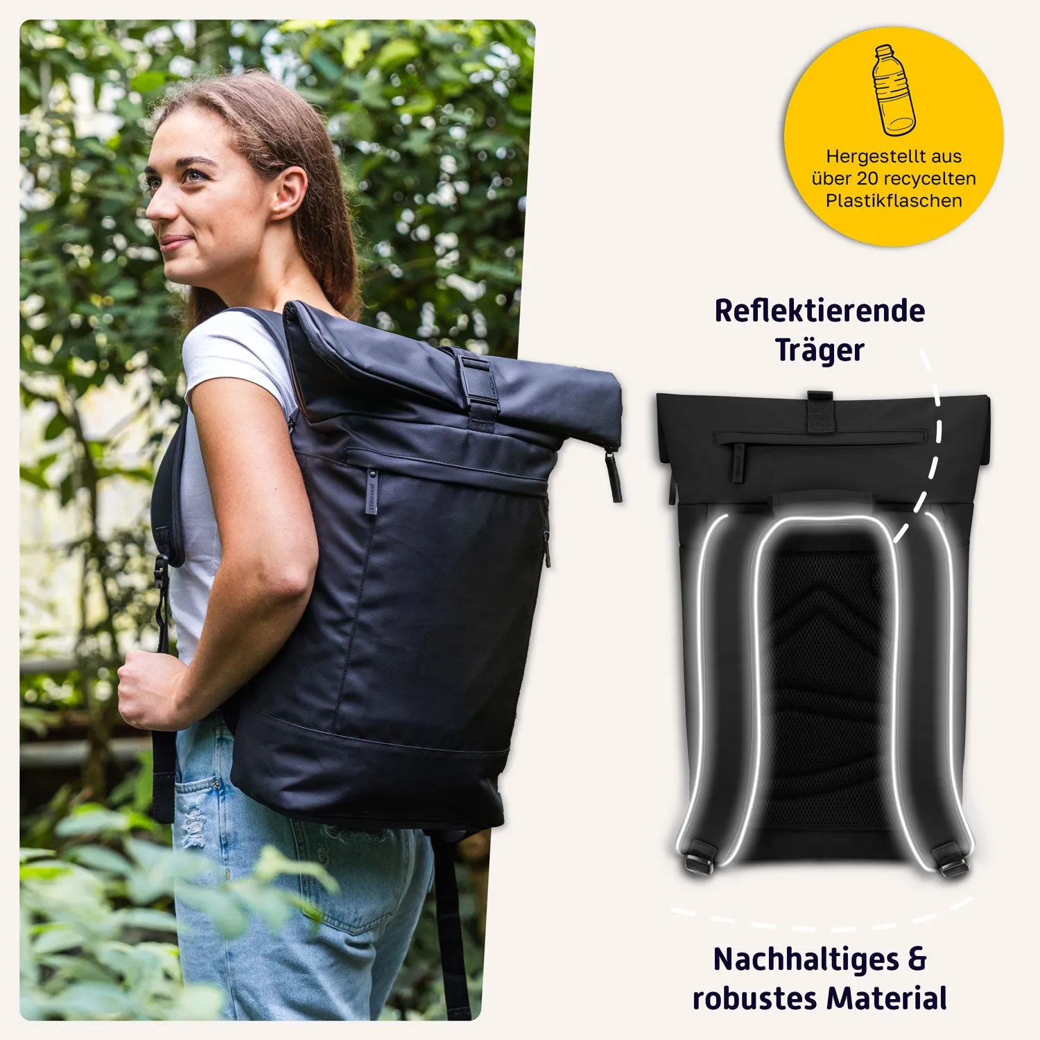 Rolltop Rucksack "NEW TIMELESS"