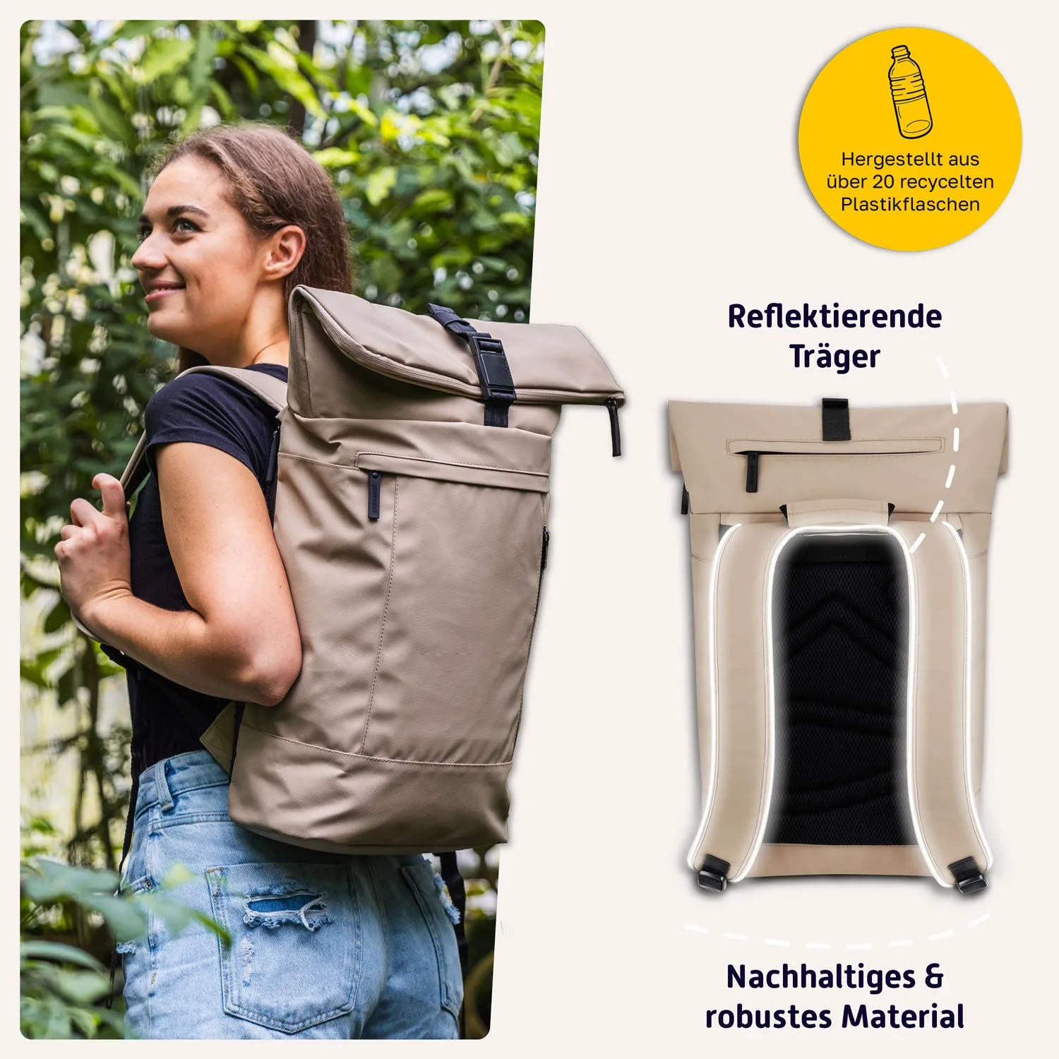 Rolltop Rucksack "NEW TIMELESS"