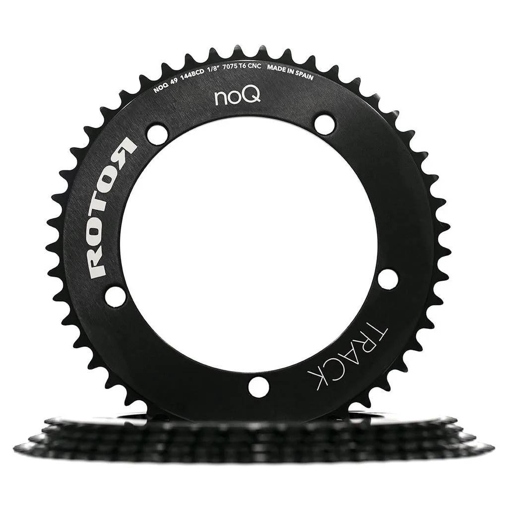 Rotor NoQ 144BCD Track Chainring - Black