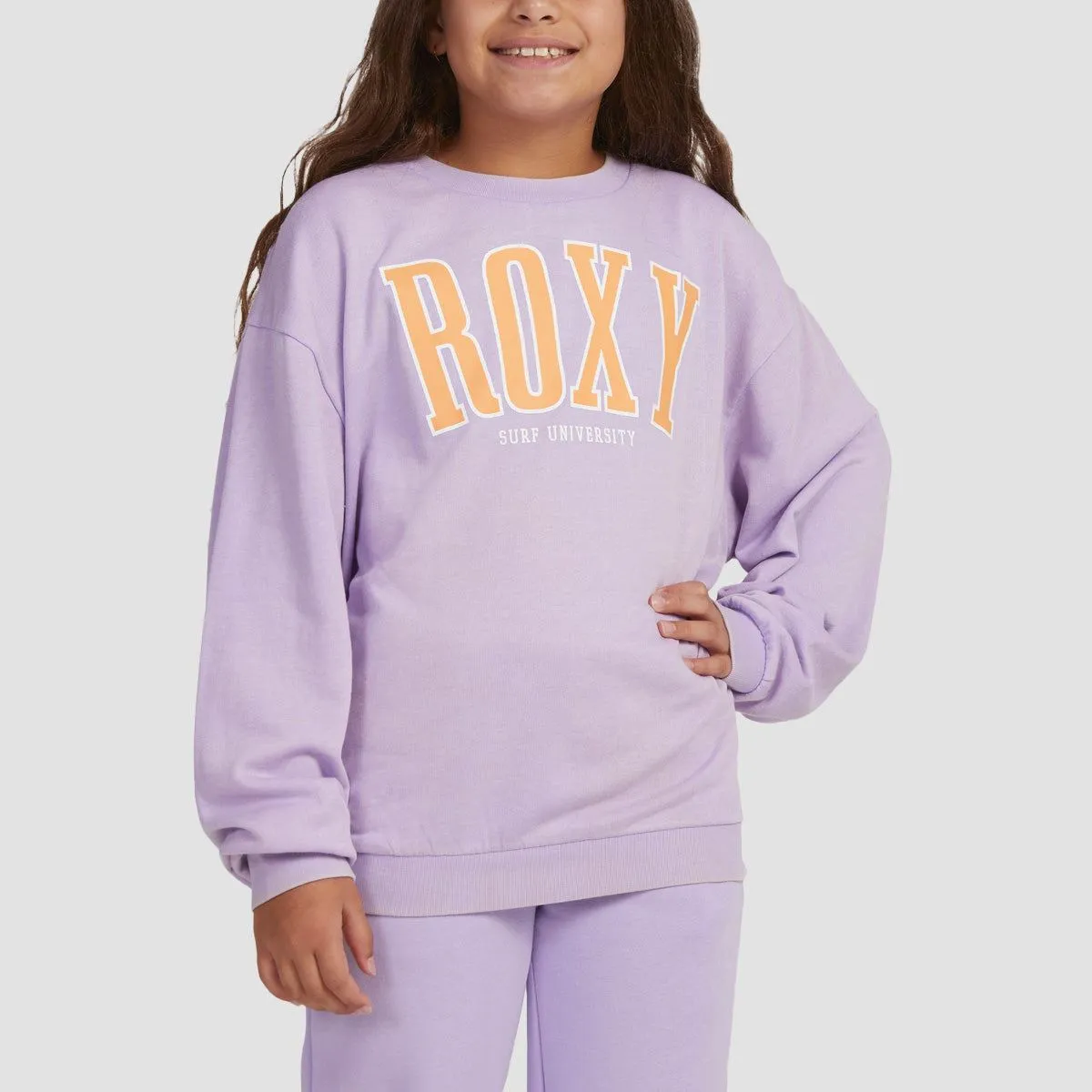 Roxy Butterfly Parade Crew Sweat Purple Rose - Girls