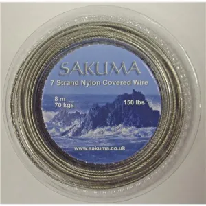 Sakuma 7 Strand Nylon Covered Trace Wire ** 20LB CLEAROUT **
