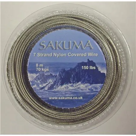 Sakuma 7 Strand Nylon Covered Trace Wire ** 20LB CLEAROUT **