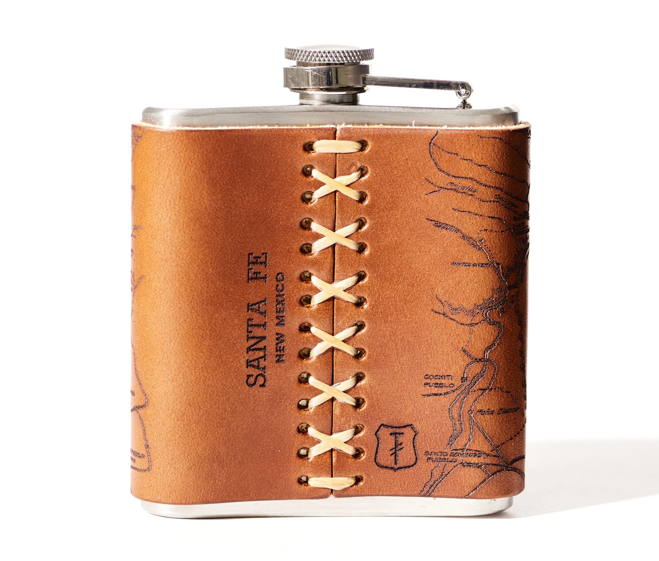 Santa Fe Map Flask