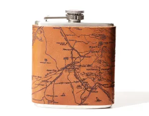 Santa Fe Map Flask