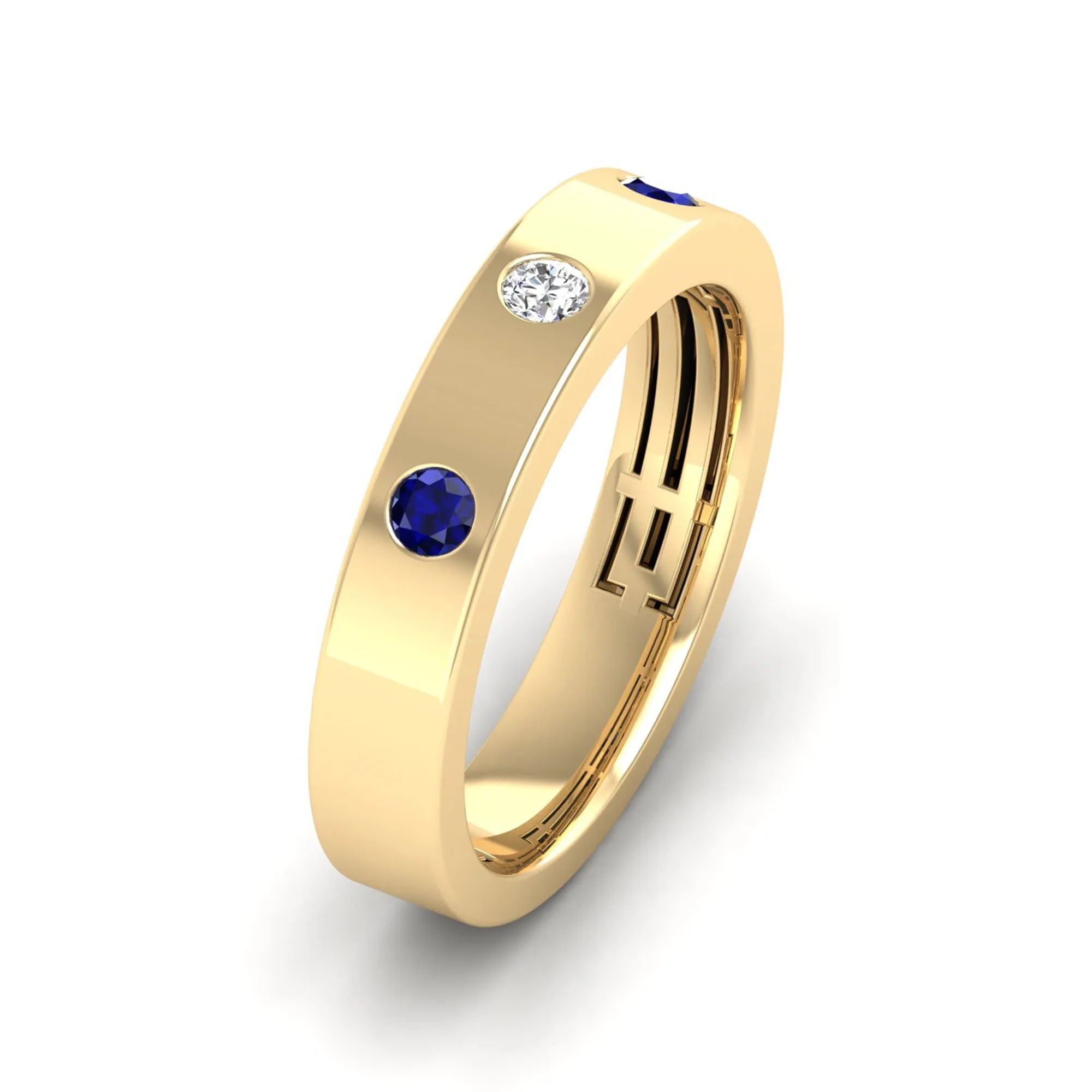 Sapphire and Diamond Cigar Band