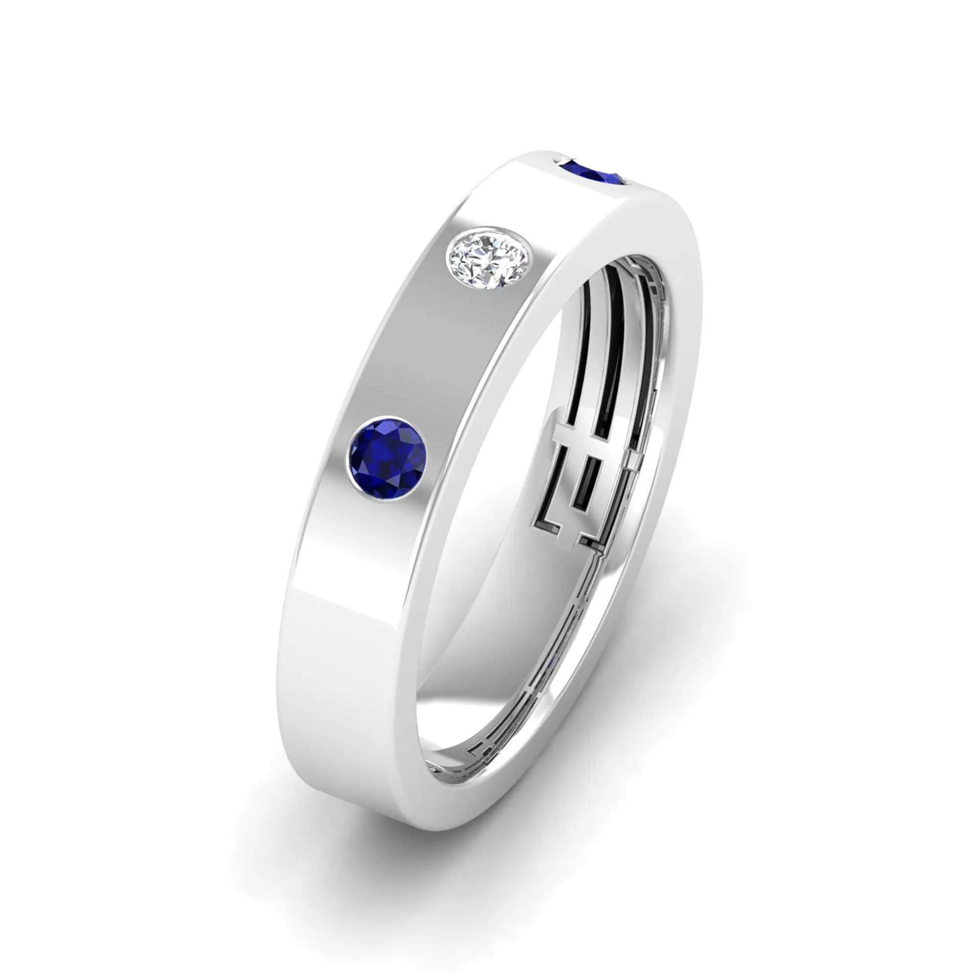 Sapphire and Diamond Cigar Band