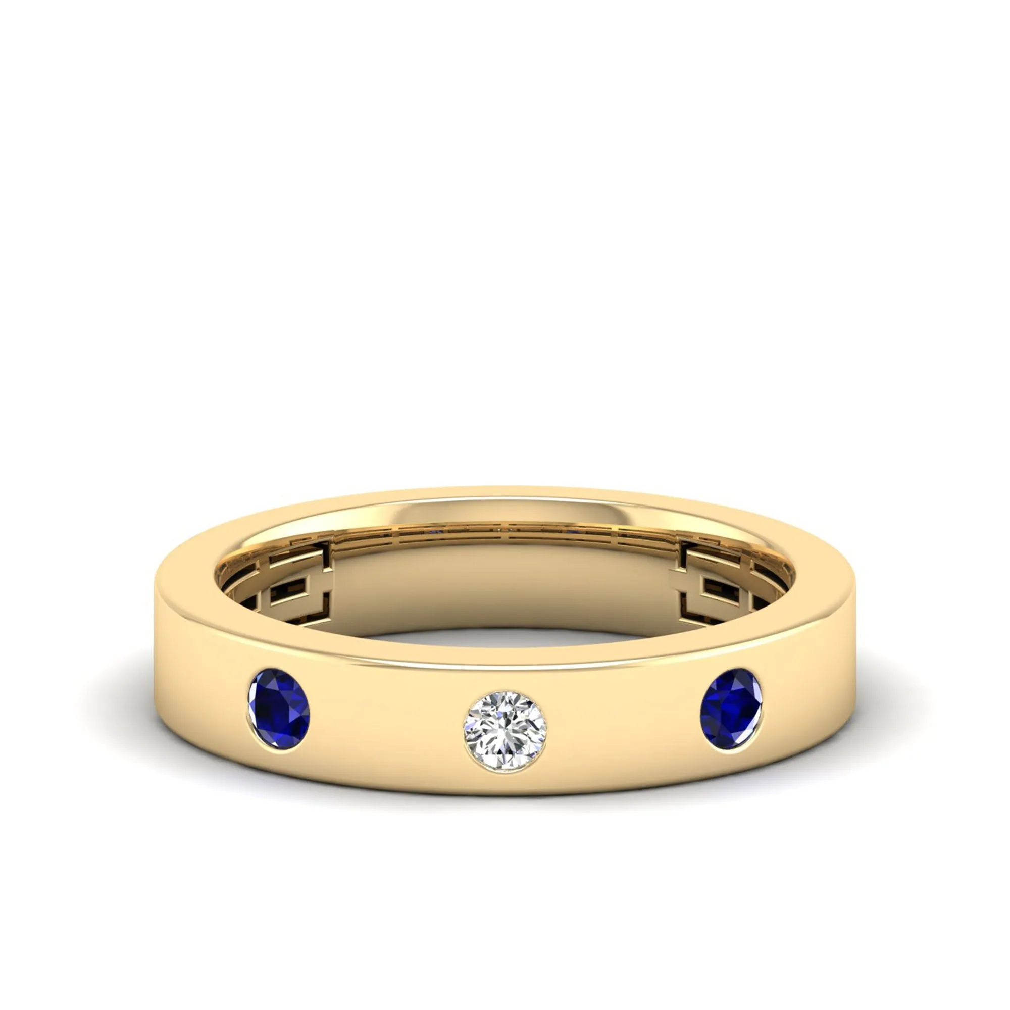 Sapphire and Diamond Cigar Band