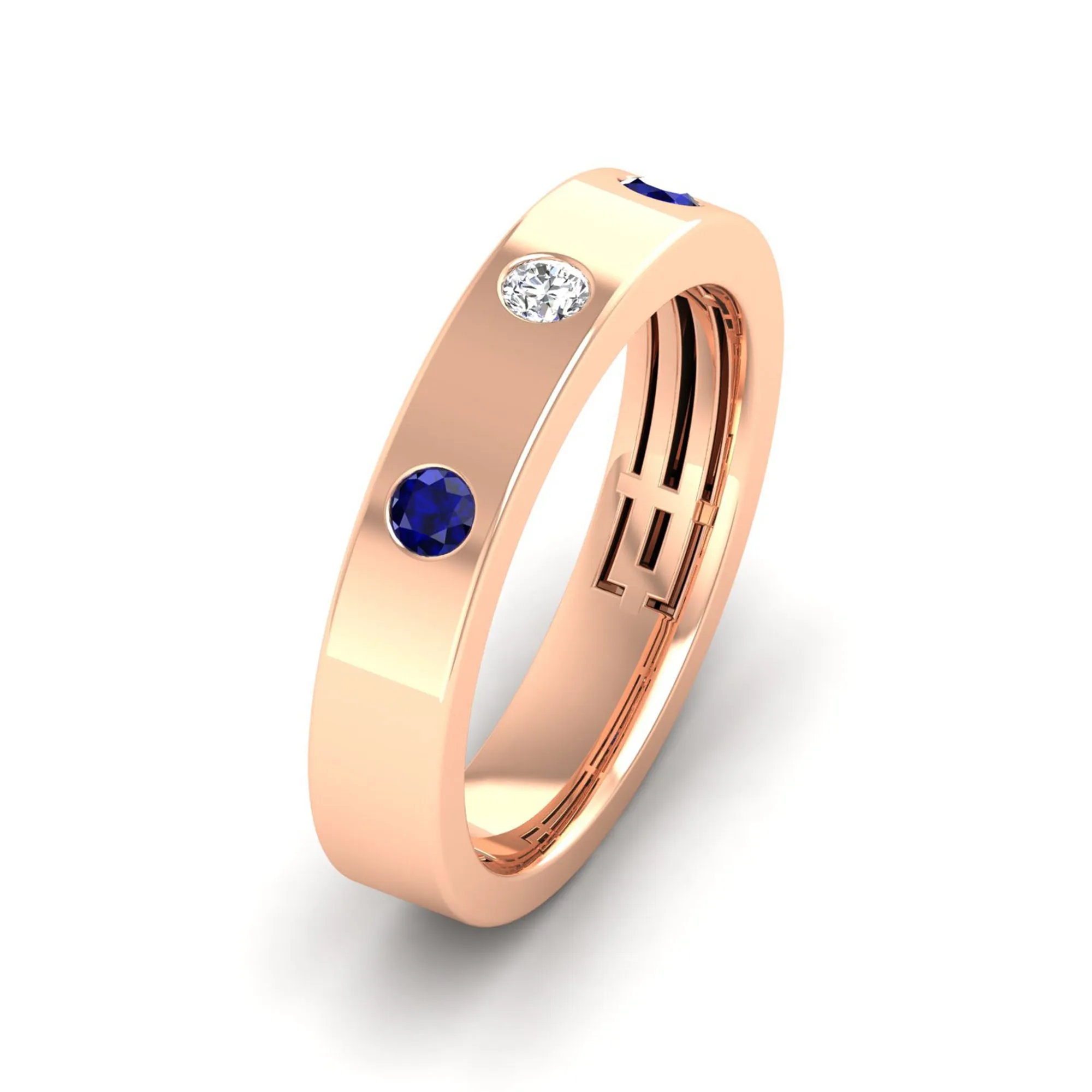 Sapphire and Diamond Cigar Band
