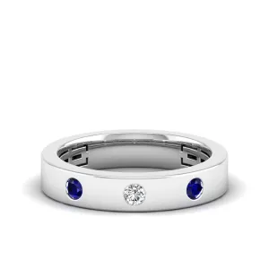 Sapphire and Diamond Cigar Band