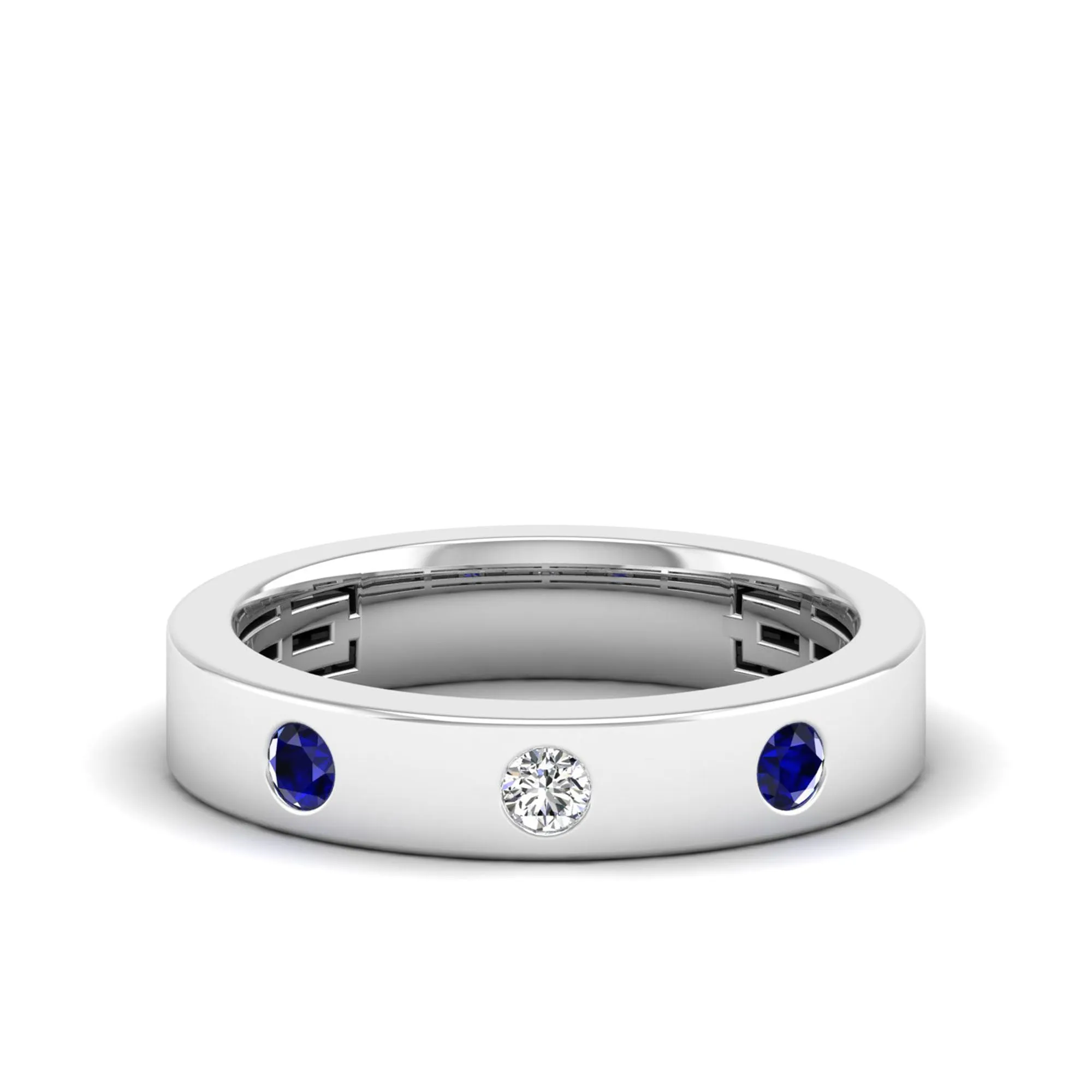 Sapphire and Diamond Cigar Band