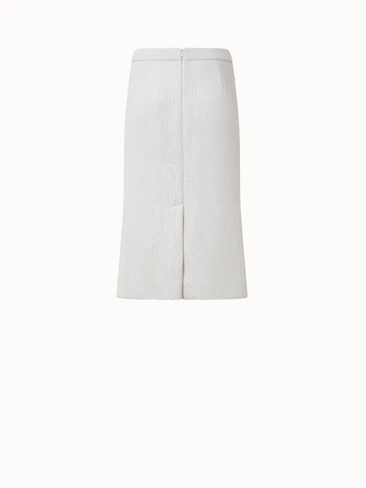 Sequin Covered Silk Skirt