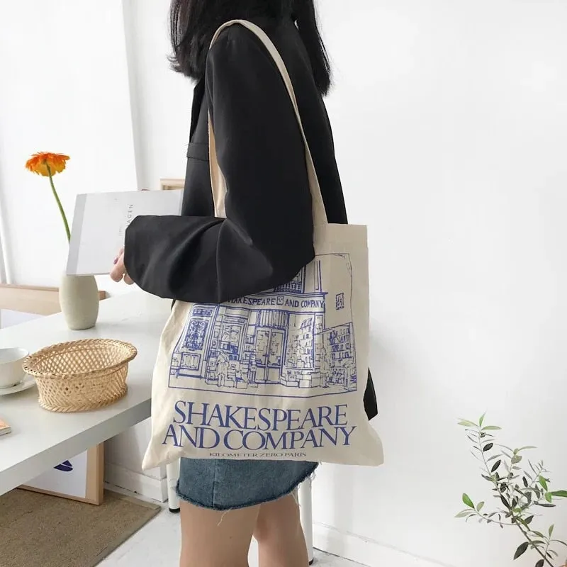 Shakespeare Print Tote Bag