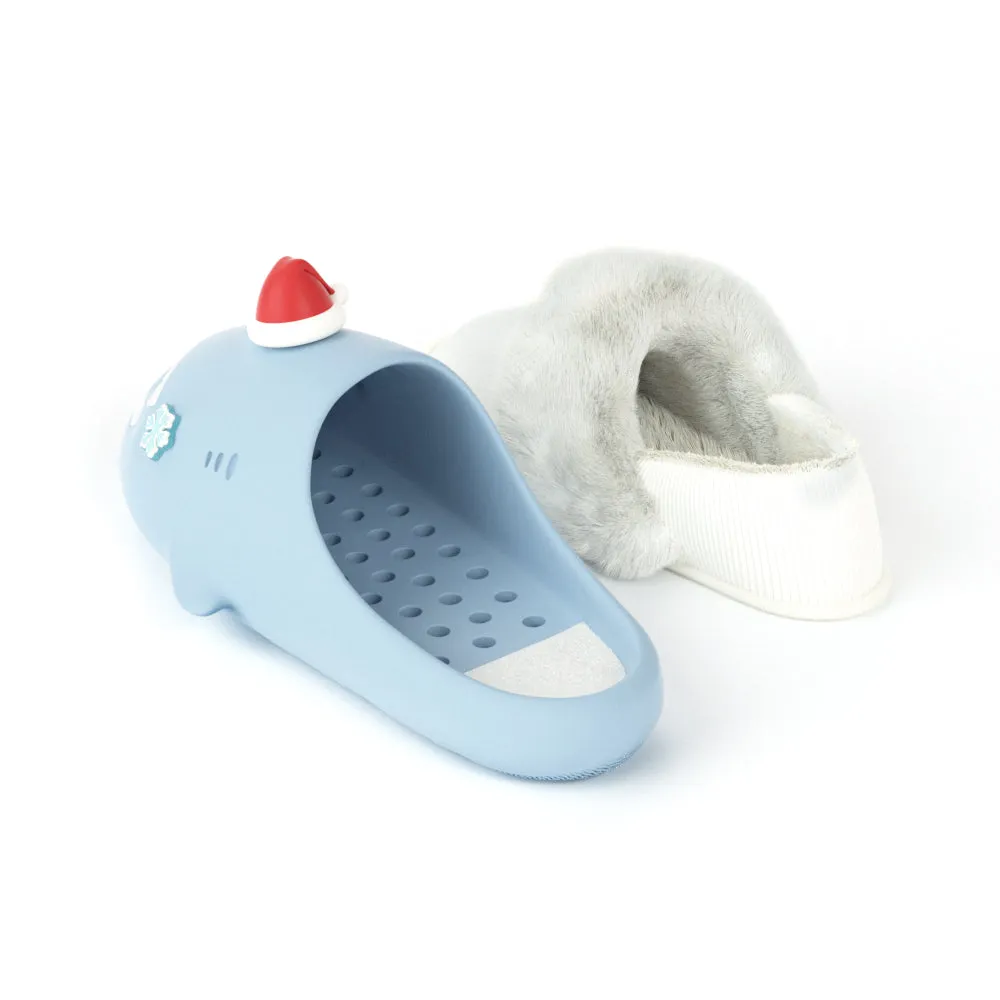 Sharkicks Pro - Winter Santa Heel-covered