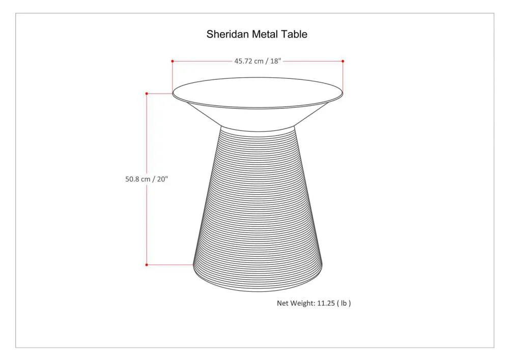 Sheridan Metal Table