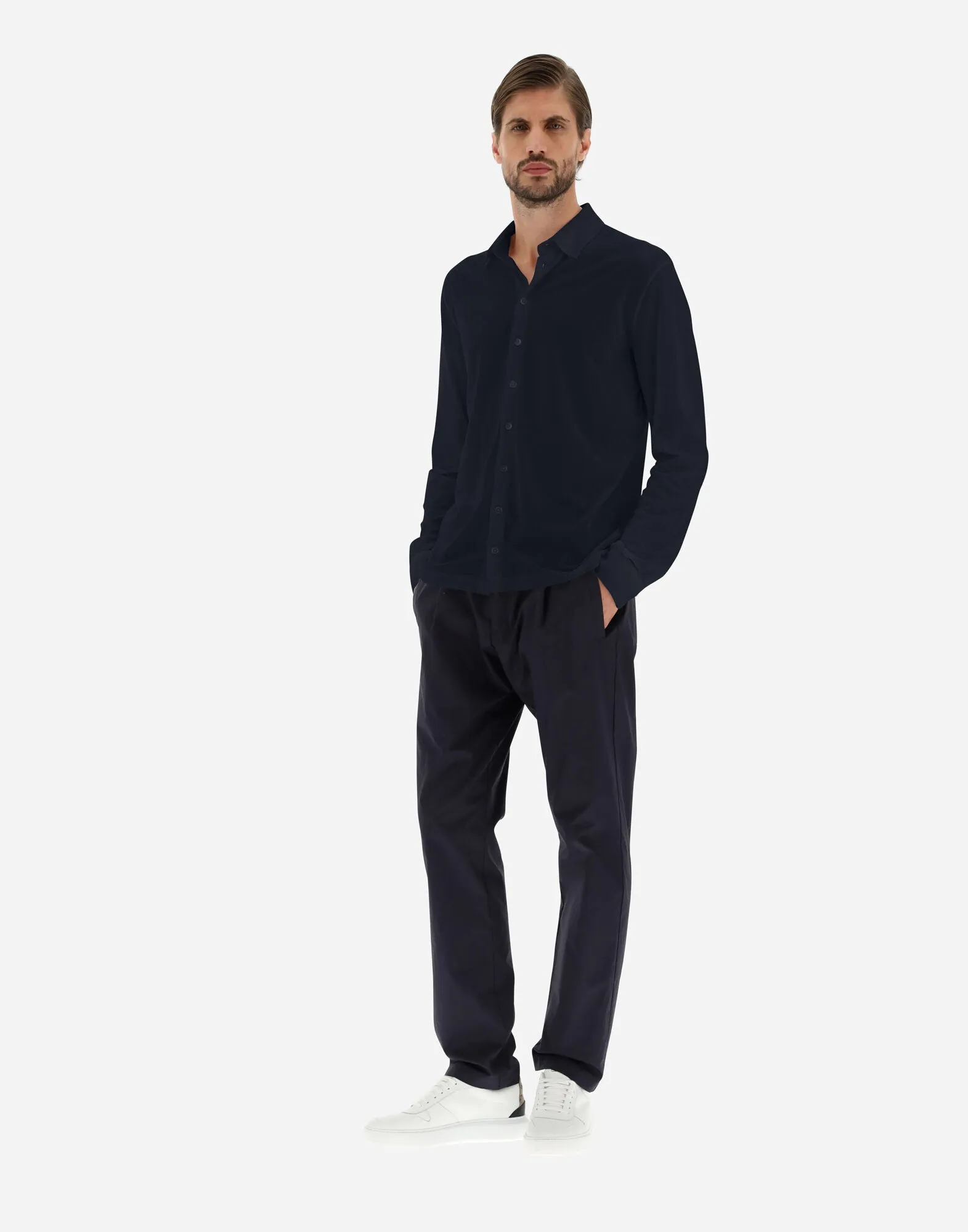 Shirt in Crepe jersey M