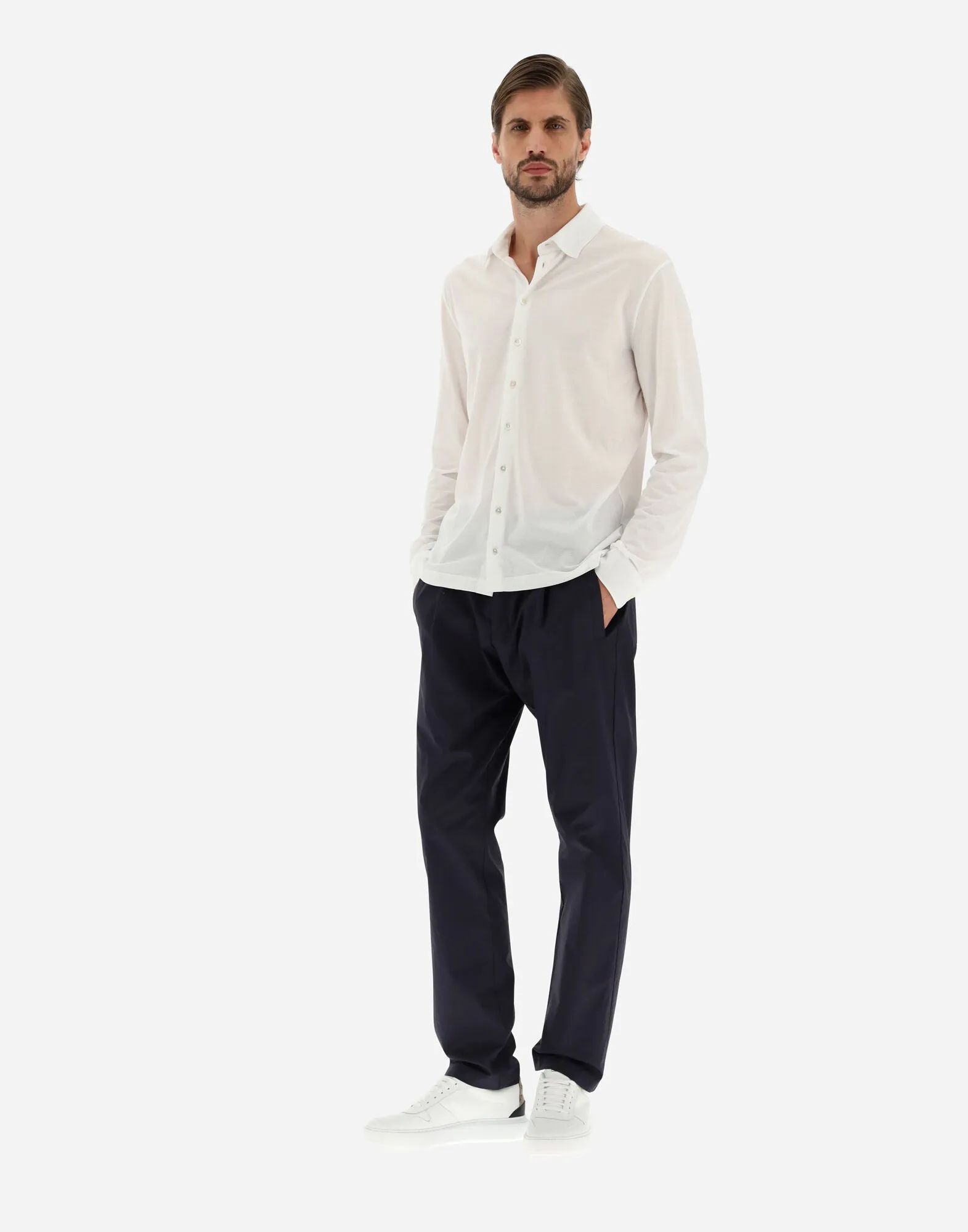 Shirt in Crepe jersey M