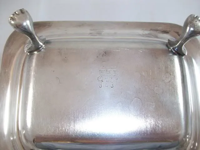Silver-plate Dual Covered Buffet Server