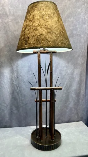 SLIM BAMBOO HAND FORGED LAMP