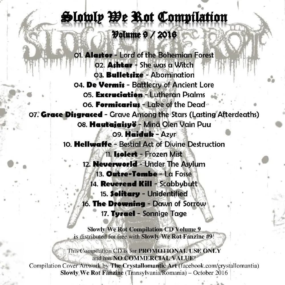 SLOWLY WE ROT Zine #09   CD