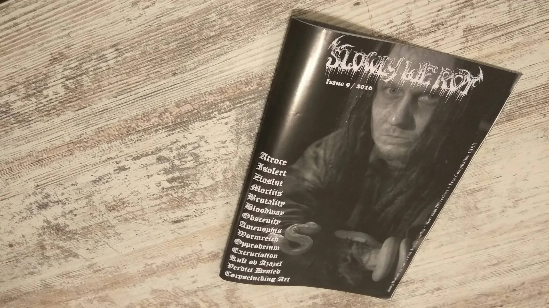 SLOWLY WE ROT Zine #09   CD