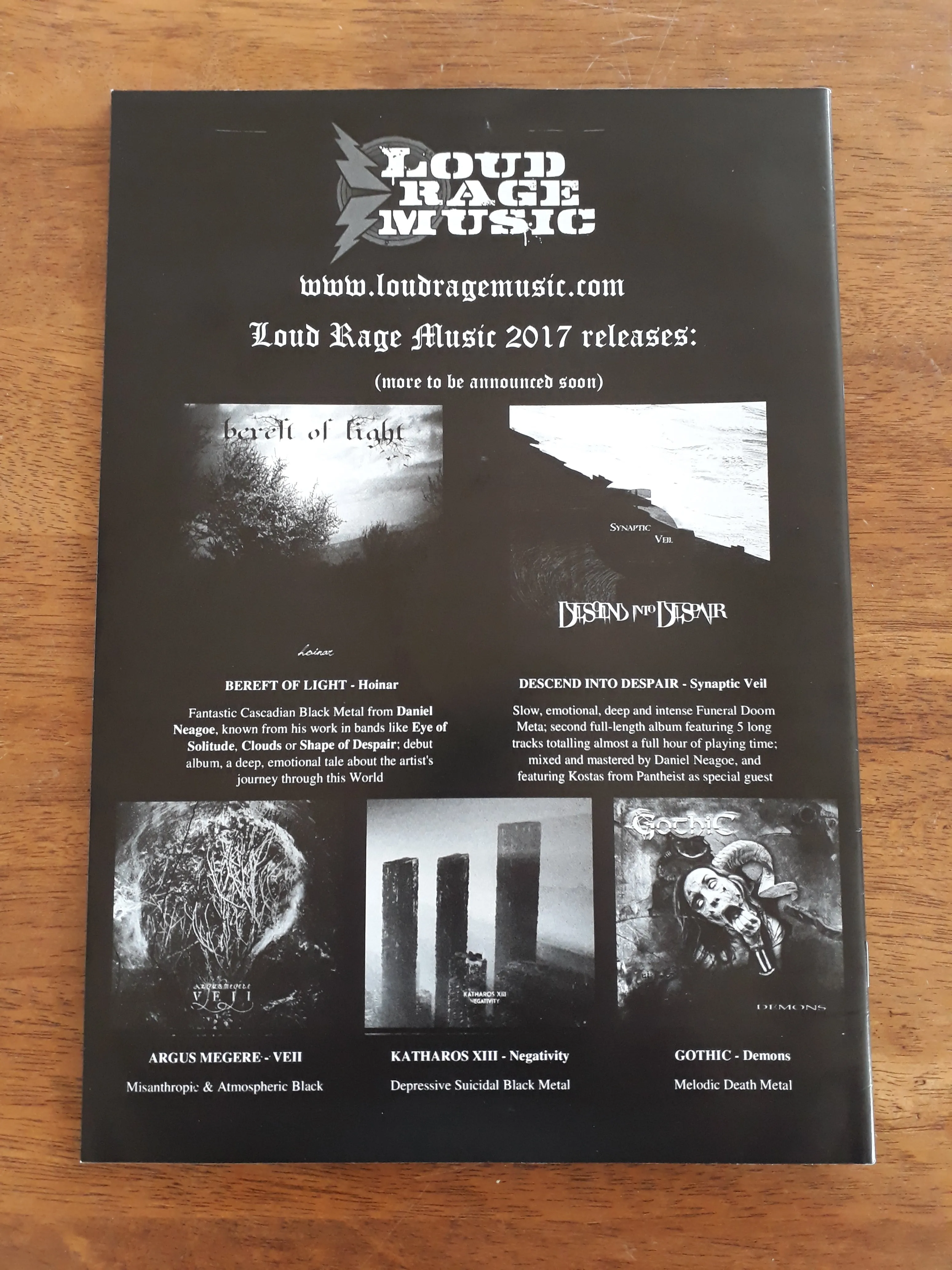 SLOWLY WE ROT Zine #10   CD