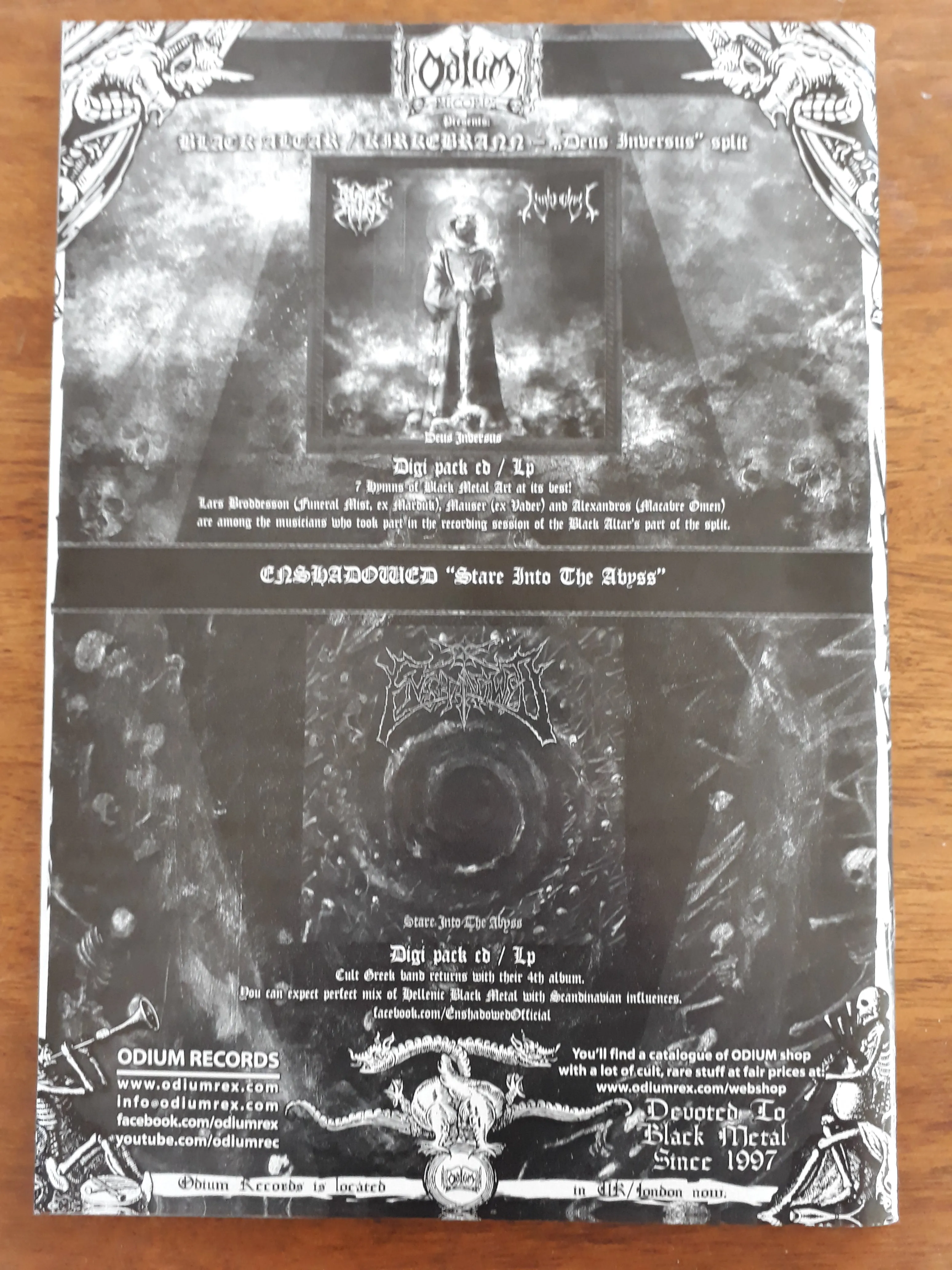 SLOWLY WE ROT Zine #15   CD