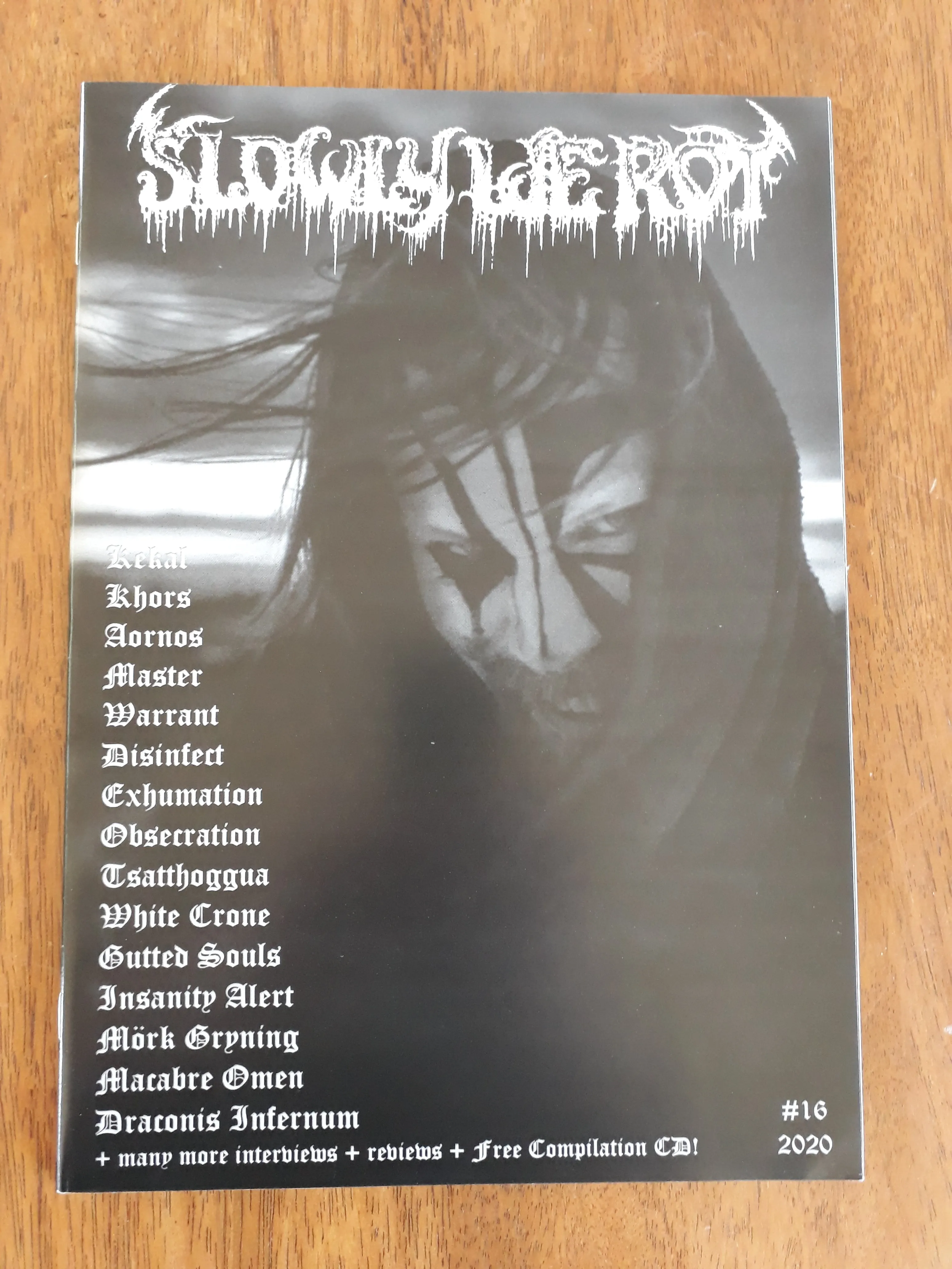 SLOWLY WE ROT Zine #16   CD