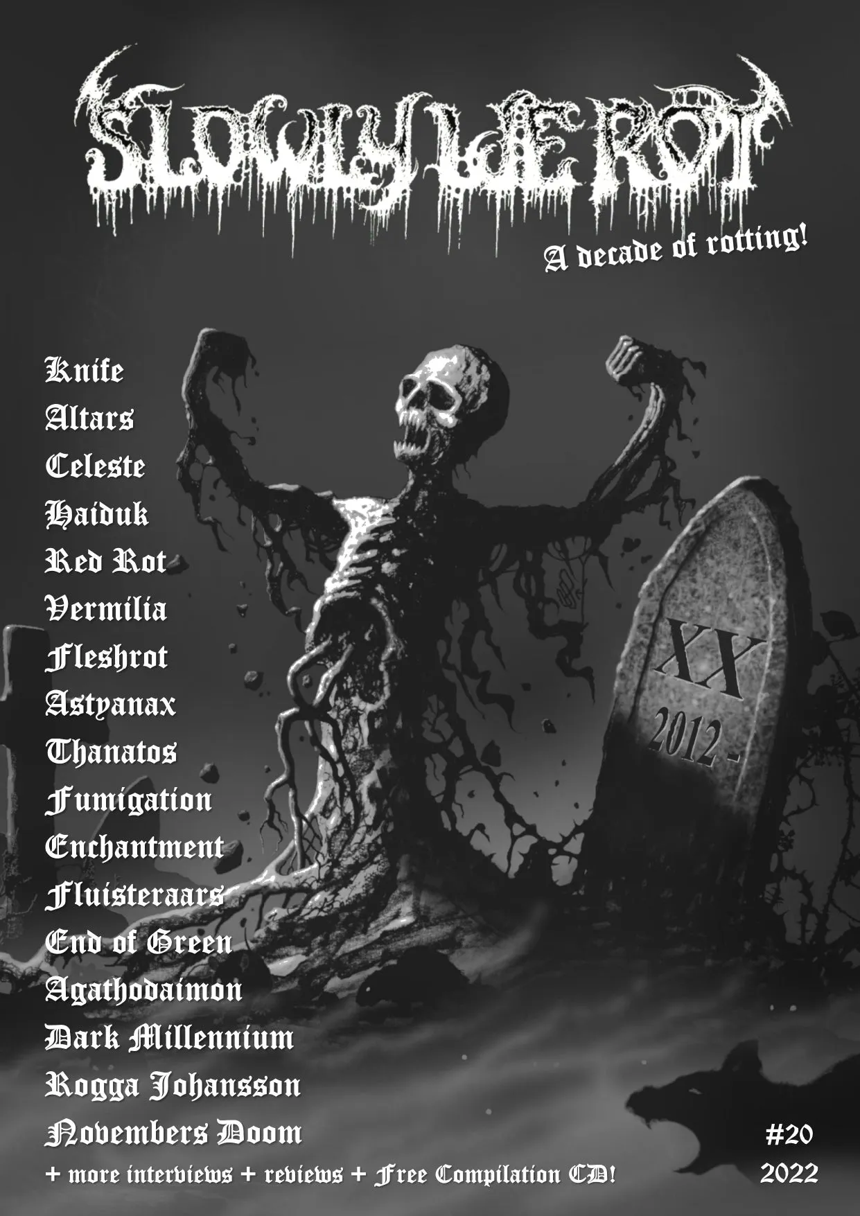 SLOWLY WE ROT Zine #20   CD