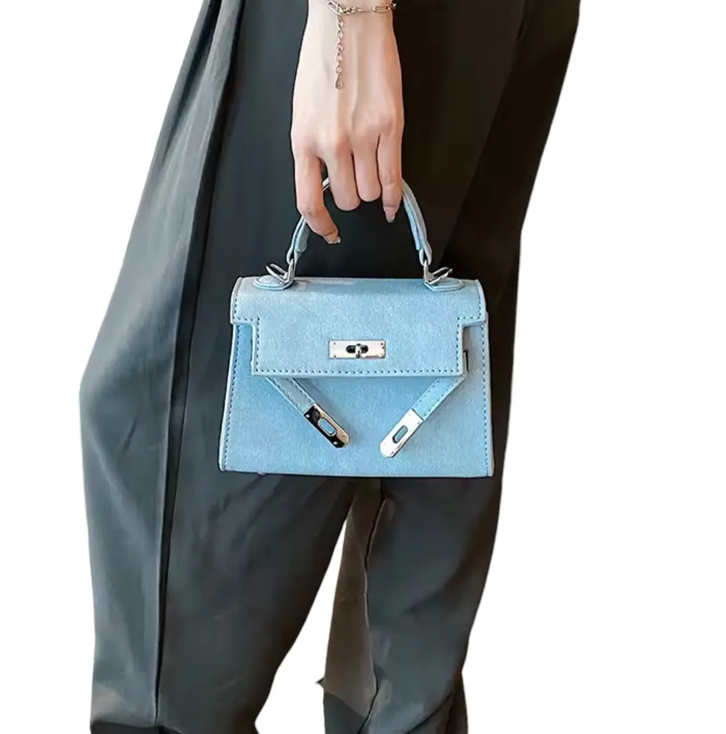 Small Denim Square Bag