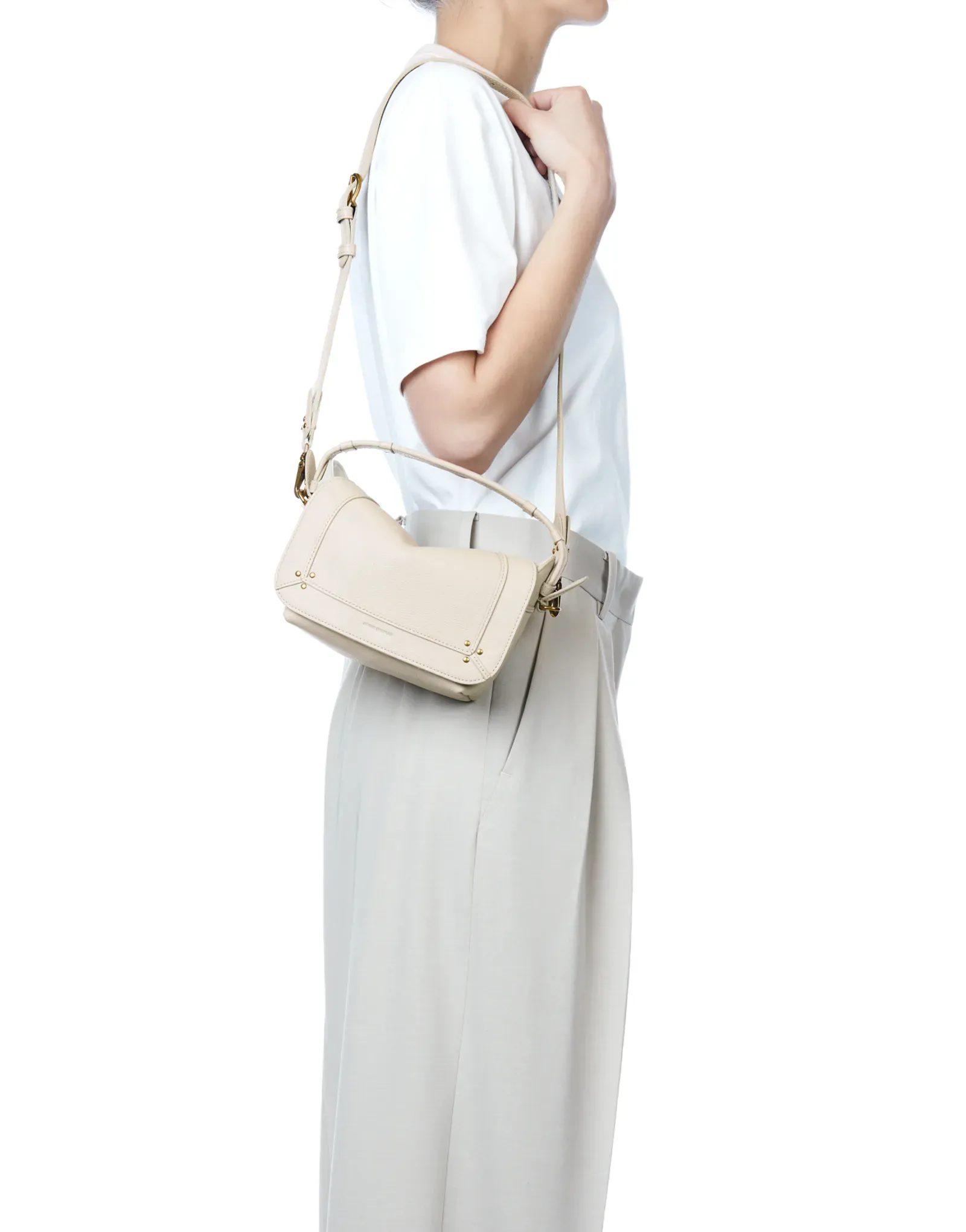 Small Pepito Handbag in Ecru Griane