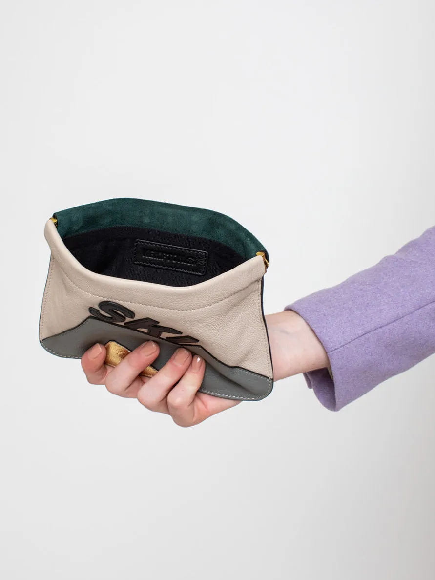 Small Snap Ski Pouch - Forest Chalk