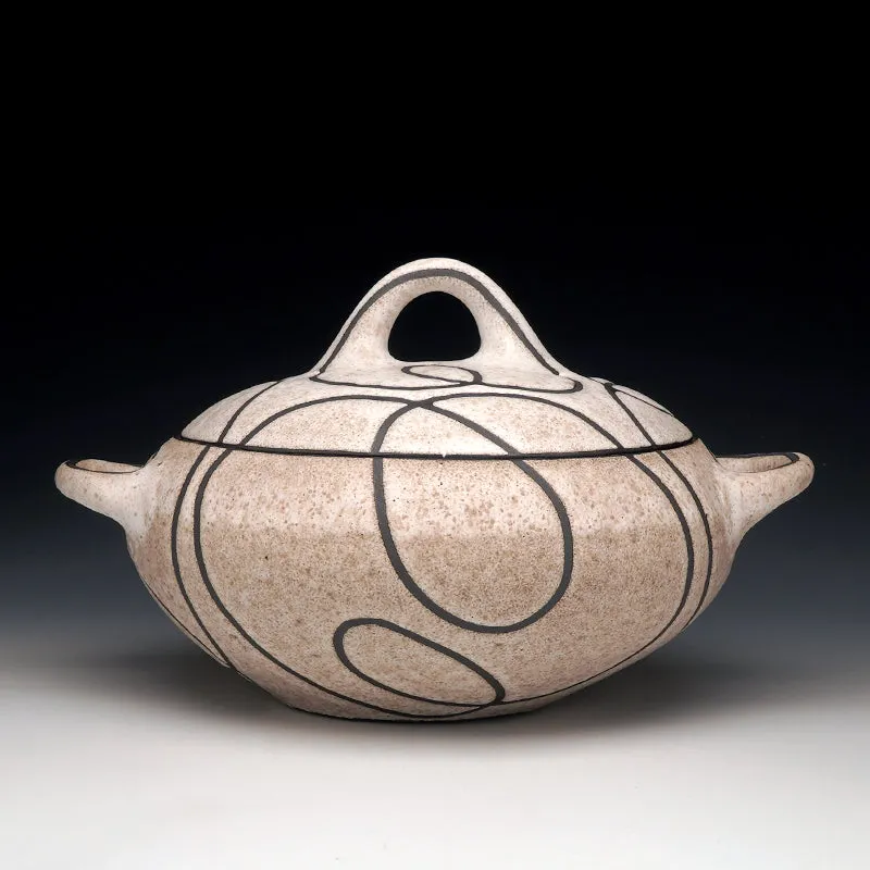 Squiggle Covered Serving Dish