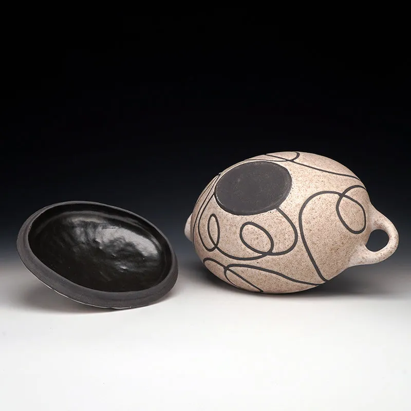 Squiggle Covered Serving Dish