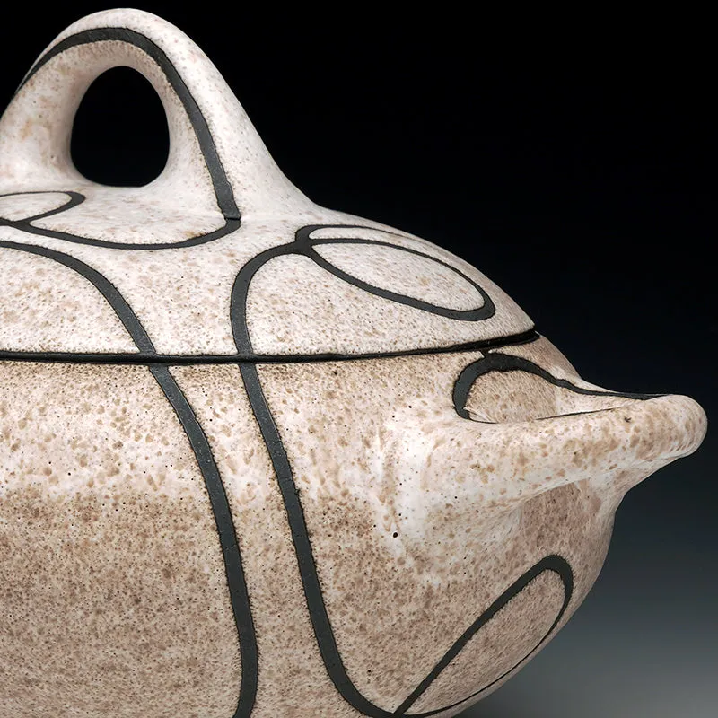 Squiggle Covered Serving Dish