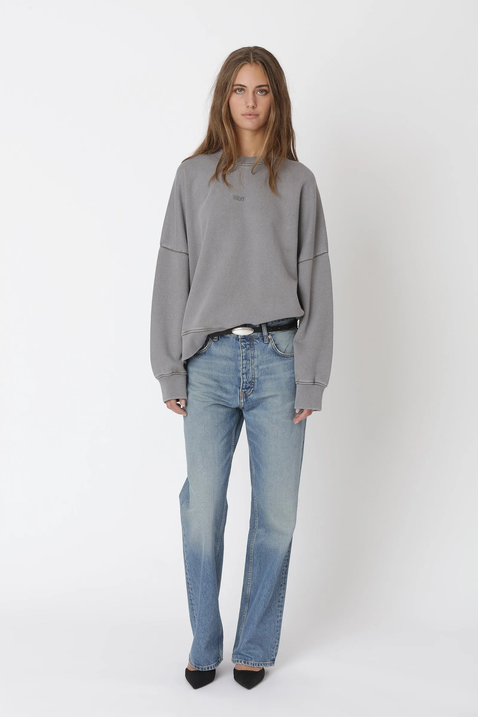 Staff Crew - Washed Steel Grey