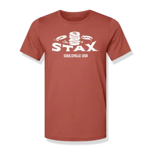 Stax "Falling Records" Logo T-Shirt (Clay)